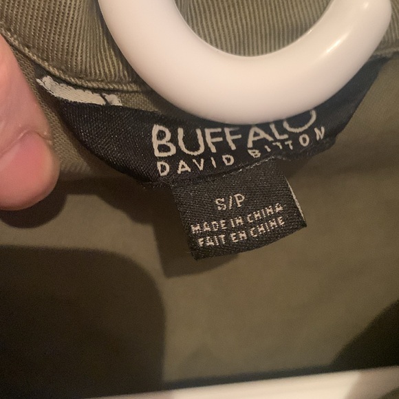 Super Cool Buffalo David Bitton Camo Green Light Button Up Jacket SZ Small 🔥 - Picture 3 of 7